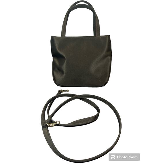 Crazy Horse Black Satin Evening Purse - Perfect for Weddings! - Picture 5 of 6